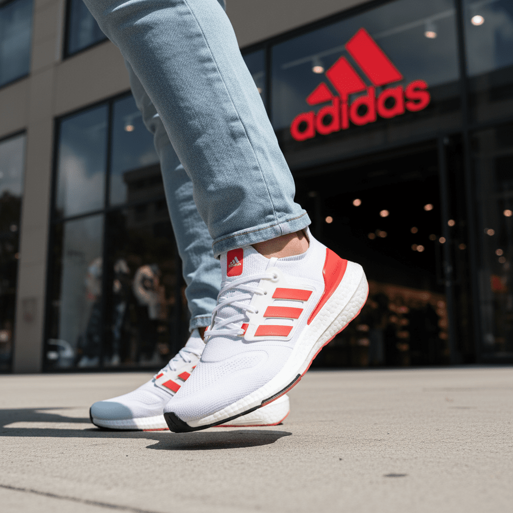 Adidas Ultraboost 22 Cloud White Vivid Red HP2485 Adidas
