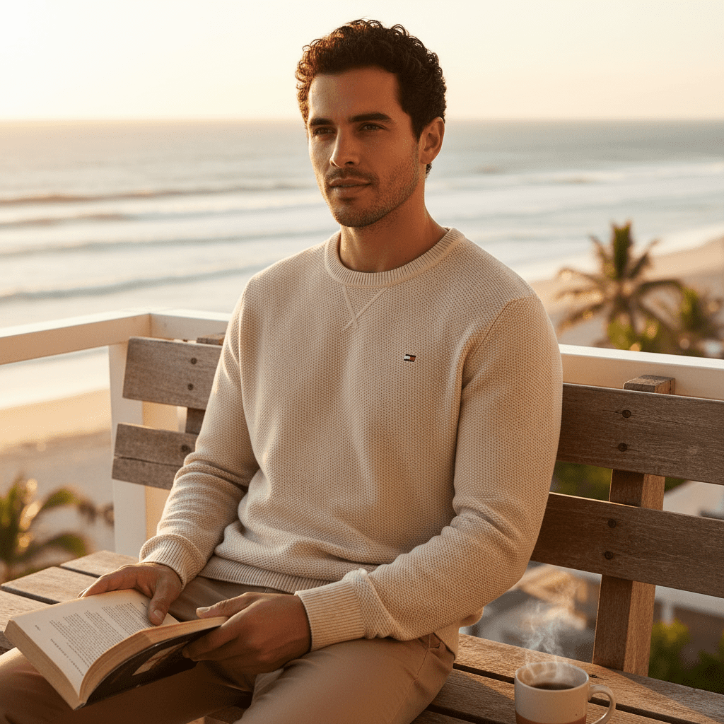 Tommy Hilfiger Men's Crewneck Sweater - Image 2